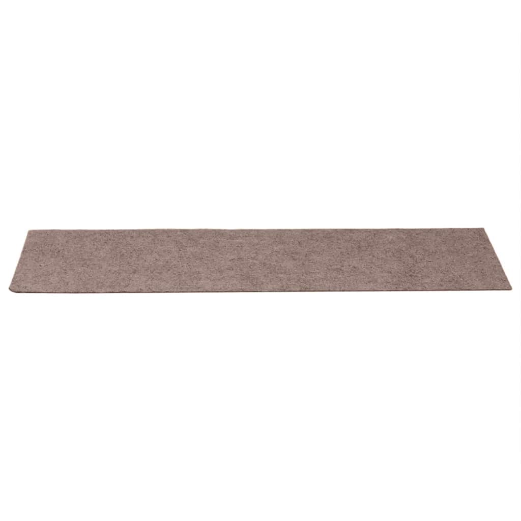 Stufenmatten Selbstklebend 15 Stk. 60x25 cm Hellbraun Rechteckig