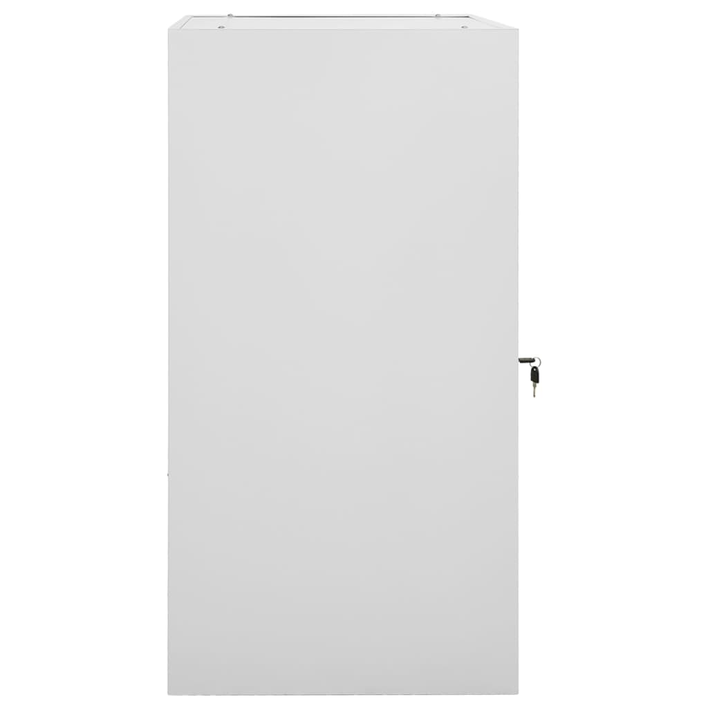 Sattelschrank Weiß 53x53x140 cm Stahl