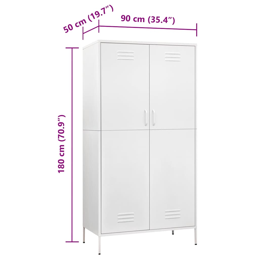 Kleiderschrank Olivgrün 90x50x180 cm Stahl