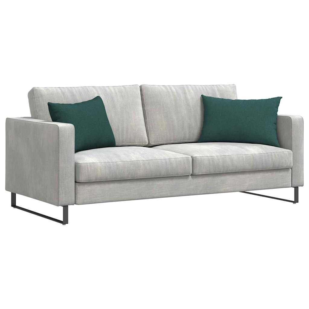 Sofakissen 2 pcs Hellgrau 50 x 30 cm Stoff