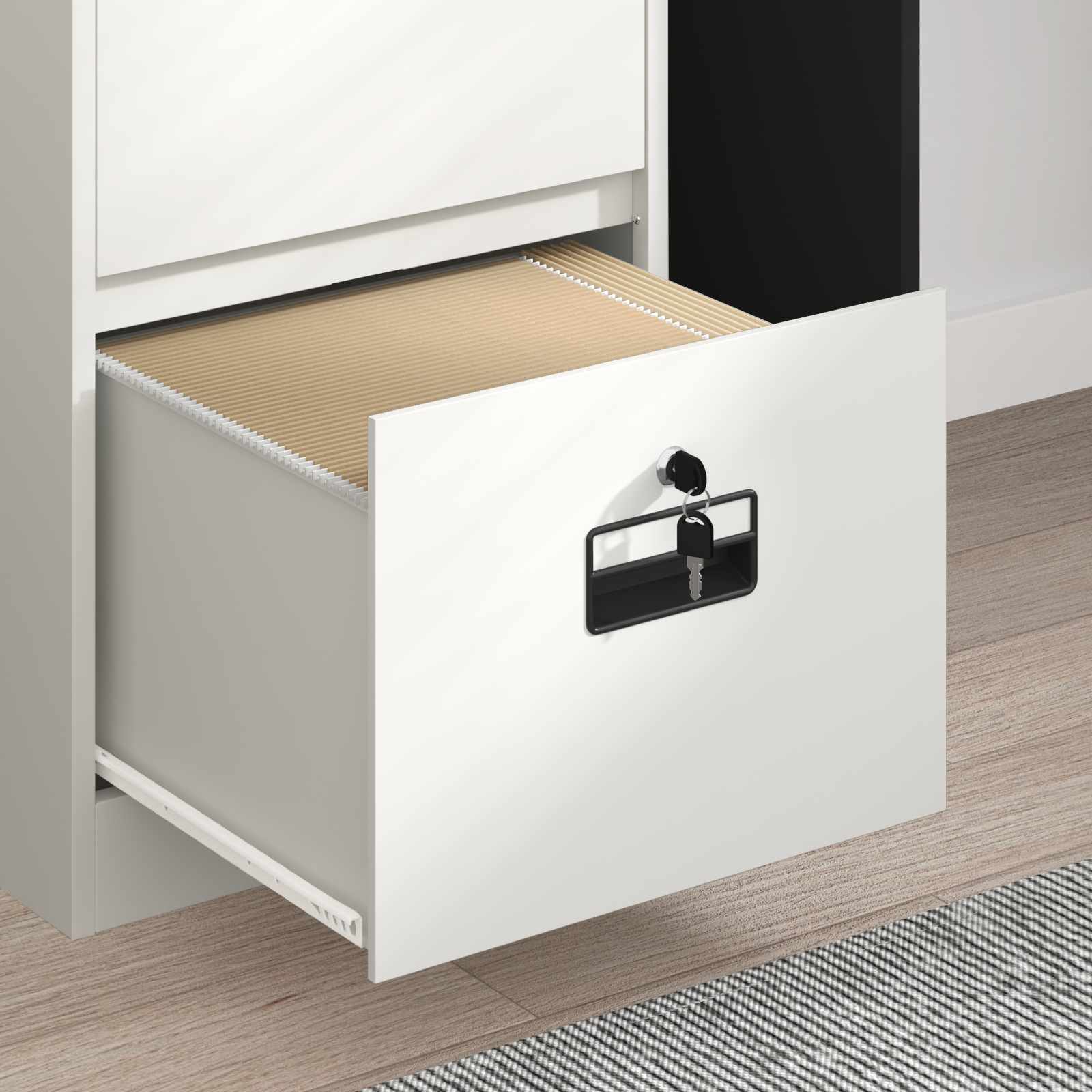 Aktenschrank 2 pcs Schwarz 44 x 50 x 139 cm Kaltgewalzter Stahl