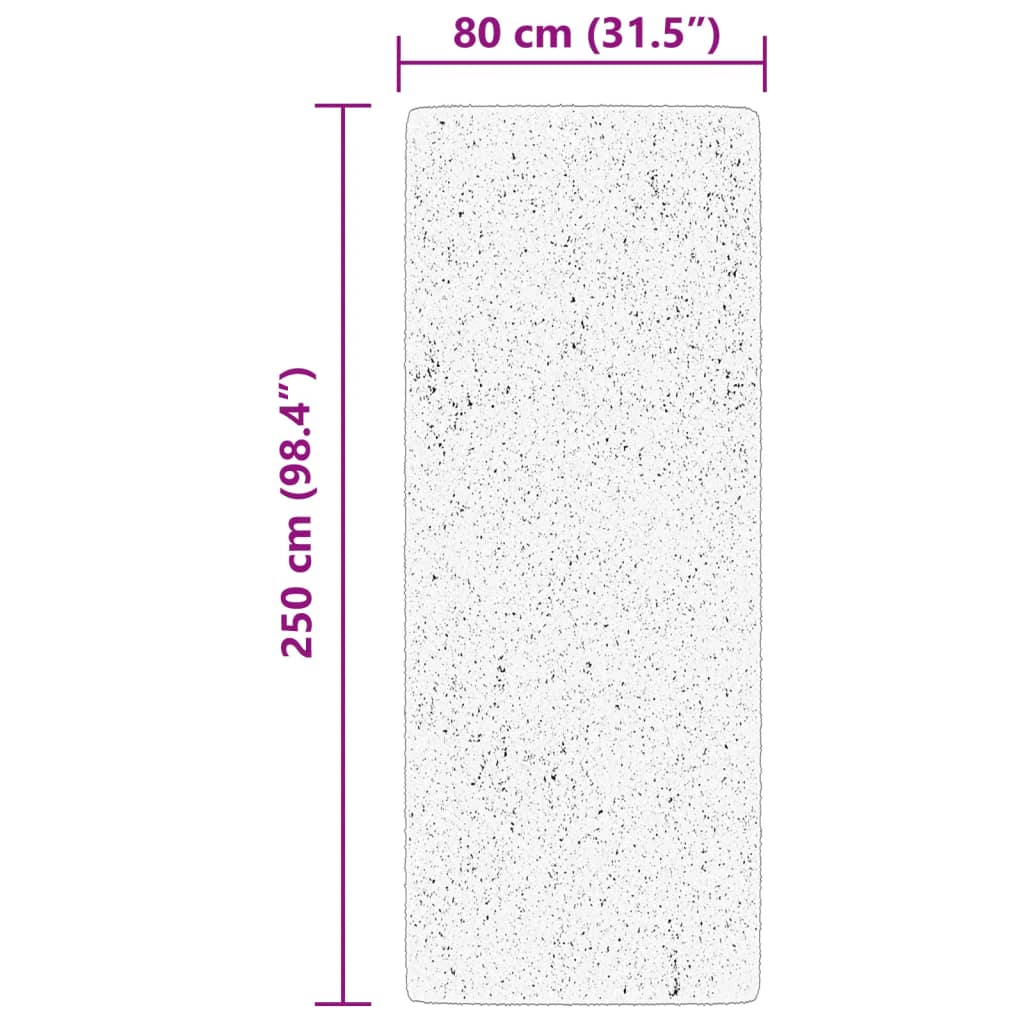 Teppich HUARTE Kurzflor Weich und Waschbar Anthrazit 60x110 cm