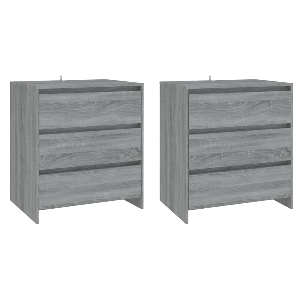 3-tlg. Sideboard Weiß Holzwerkstoff
