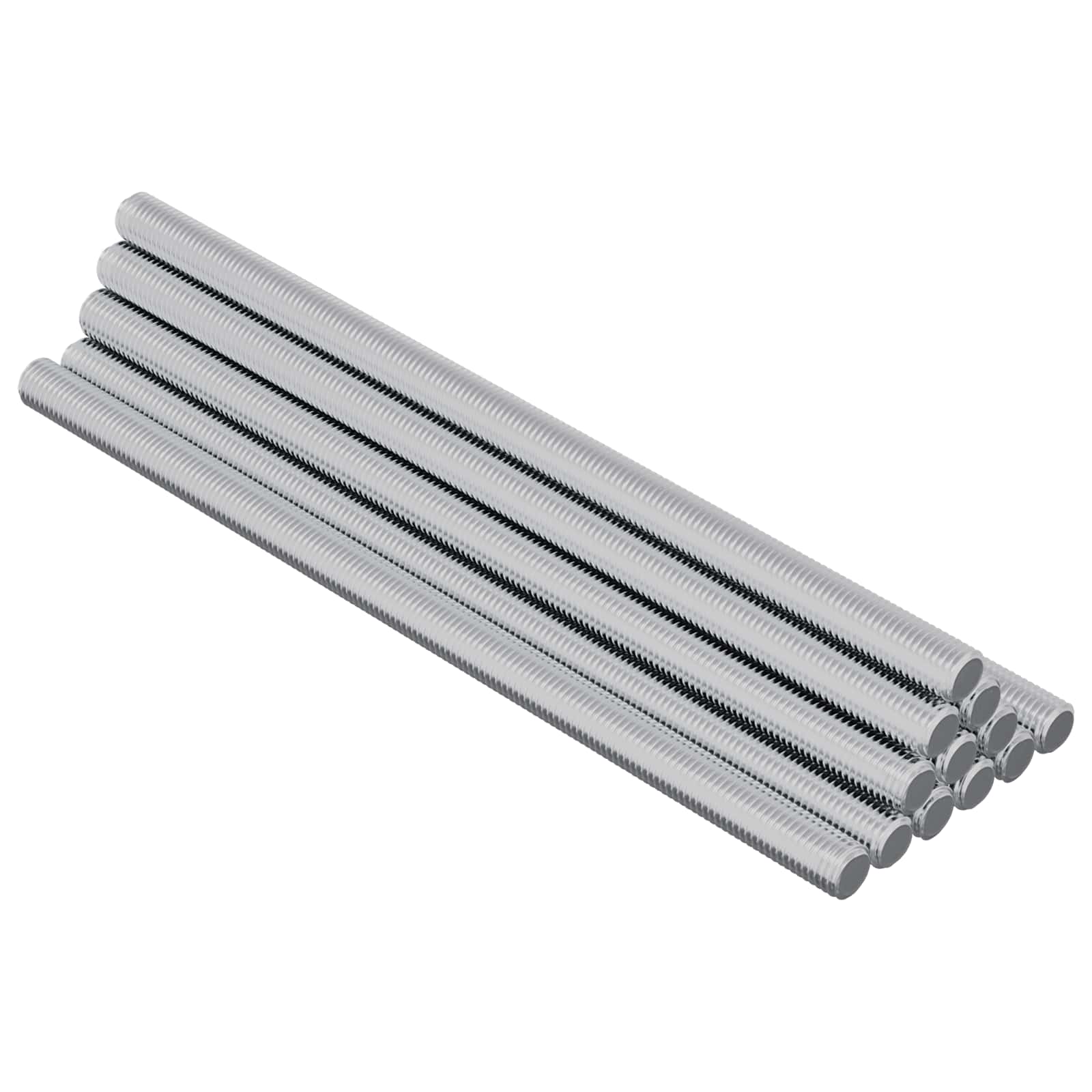 Gewindestangen 2 pcs Silber M6 x 120 mm Metall