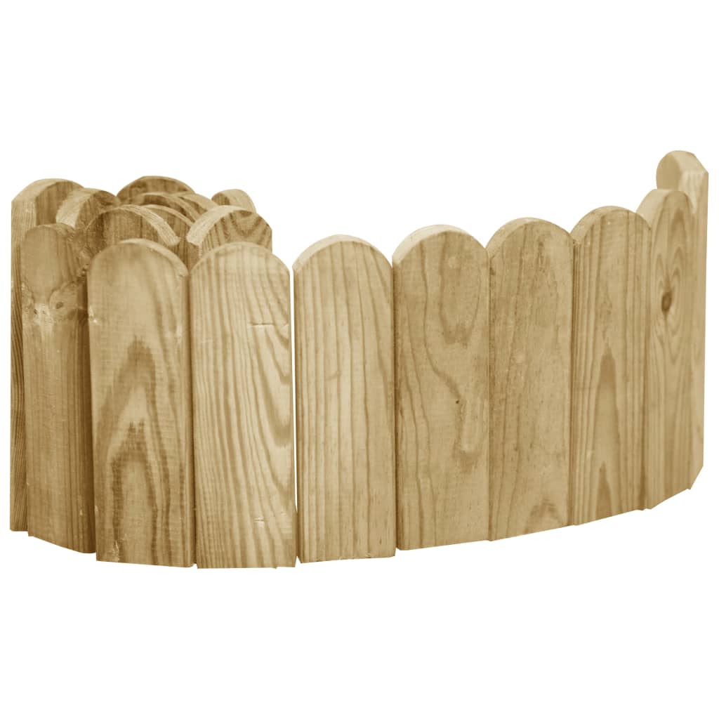 Beeteinfassungen 2 Stk. 120 cm Imprägniertes Kiefernholz