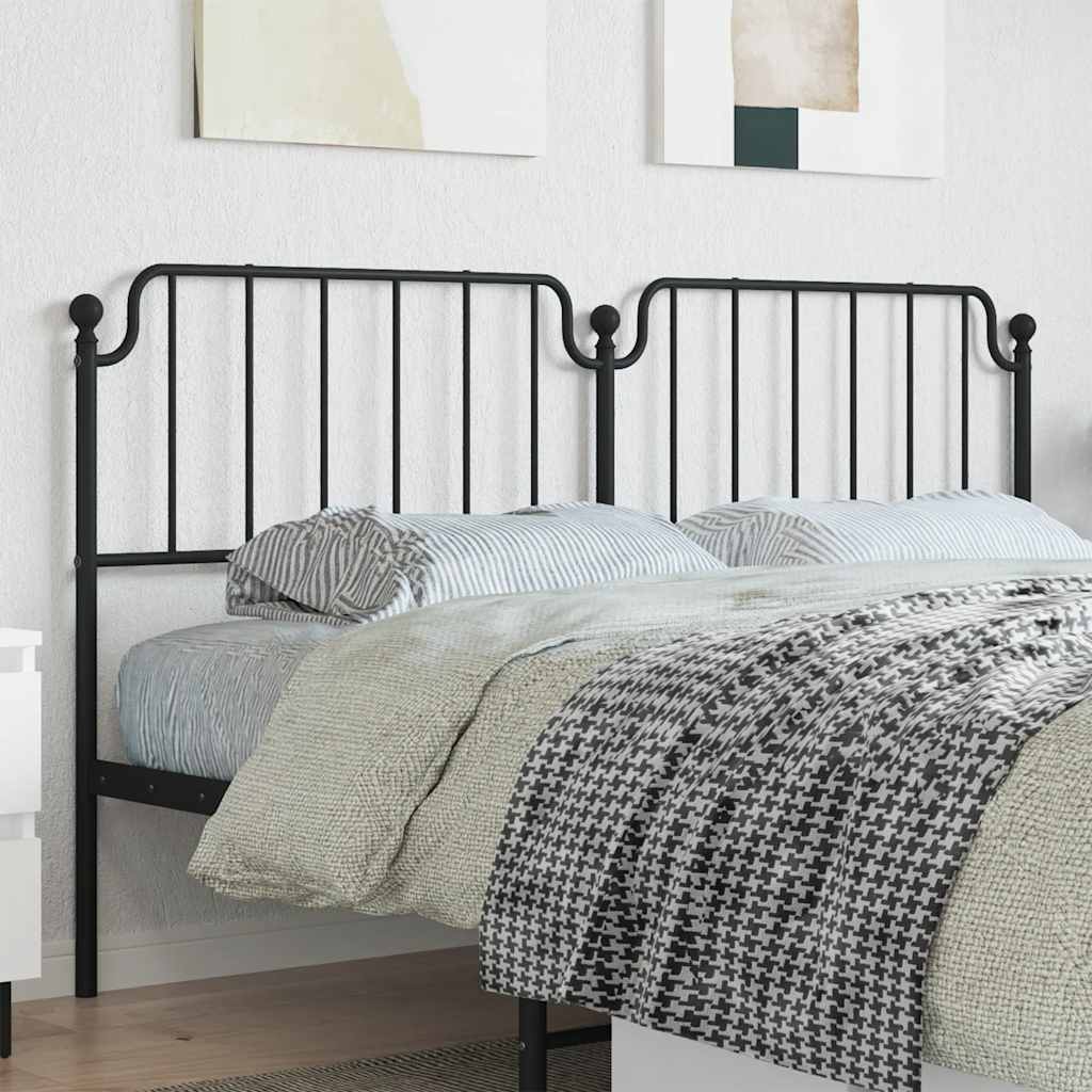 Ersatz-Kopfteil Metall Schwarz 135 cm