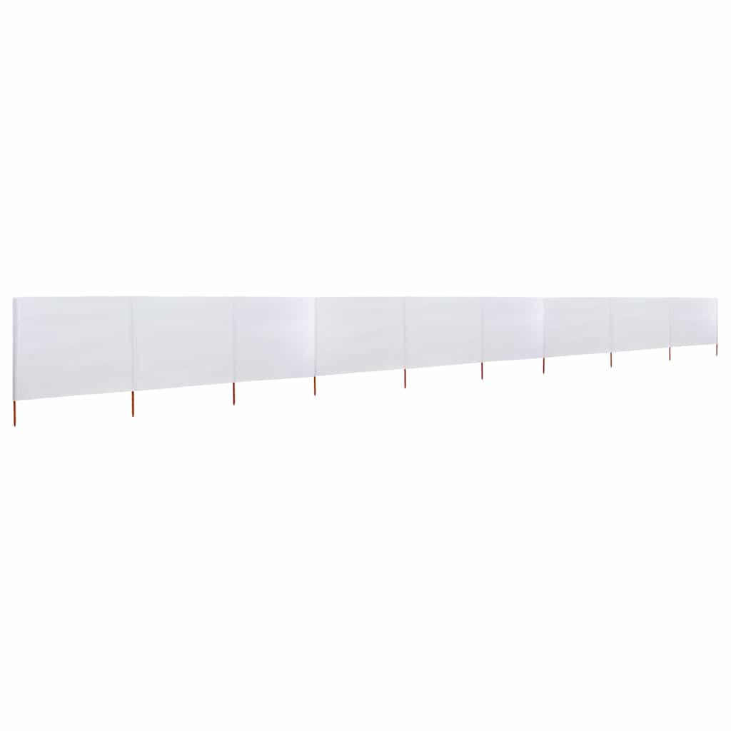3-teiliges Windschutzgewebe 400 x 120 cm Weiß