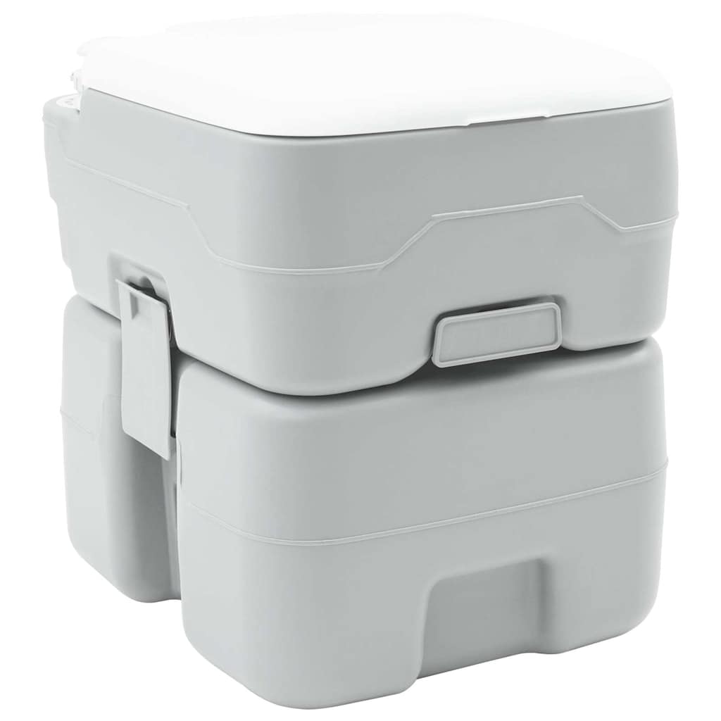Camping-Toilette Grau 41,5 x 36,5 x 42 cm
