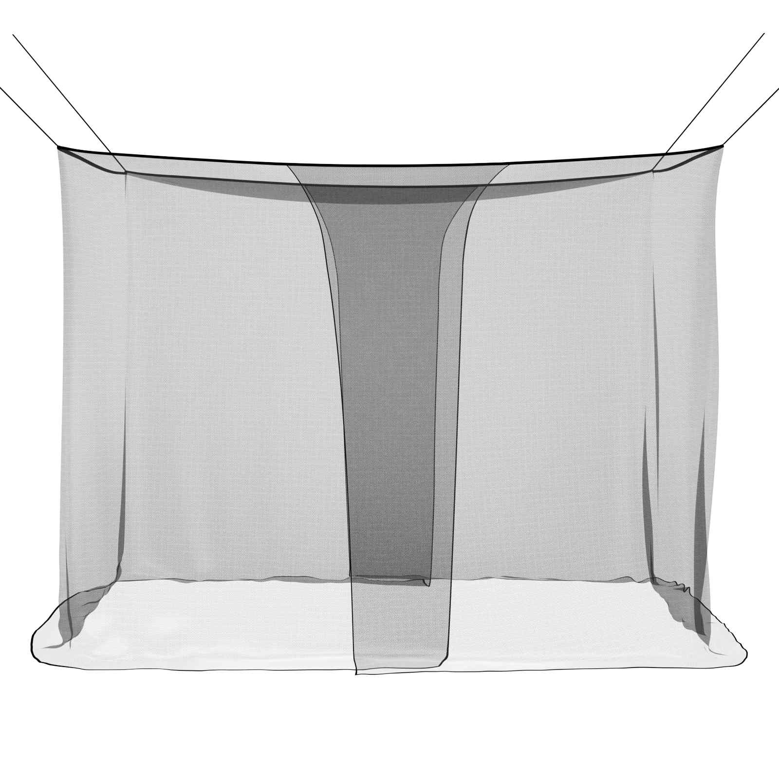 Moskitonetz zum Aufhängen 156 Mesh Weiß 220x100x150 cm