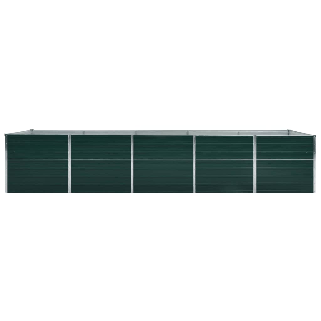 Garten-Hochbeet Verzinkter Stahl 240x80x77 cm Grün