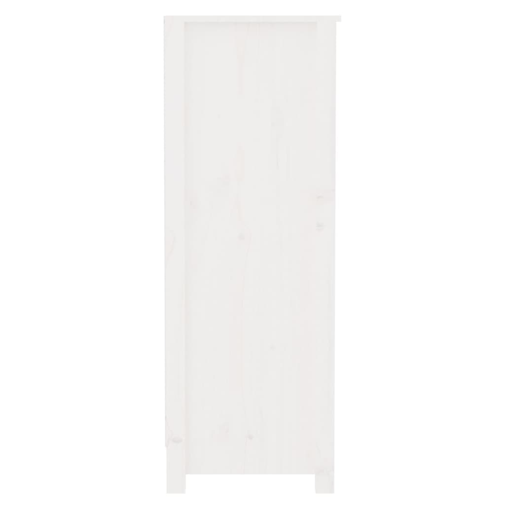 Bücherregal Grau 80x35x68 cm Massivholz Kiefer
