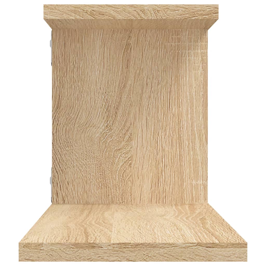 TV-Wandregal Weiß 125x18x23 cm Holzwerkstoff