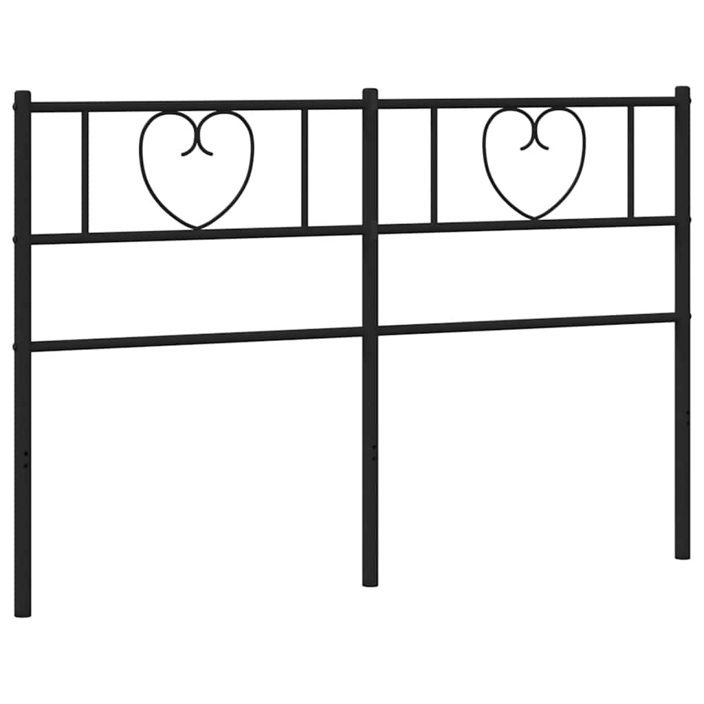 Ersatz-Kopfteil Metall Schwarz 135 cm