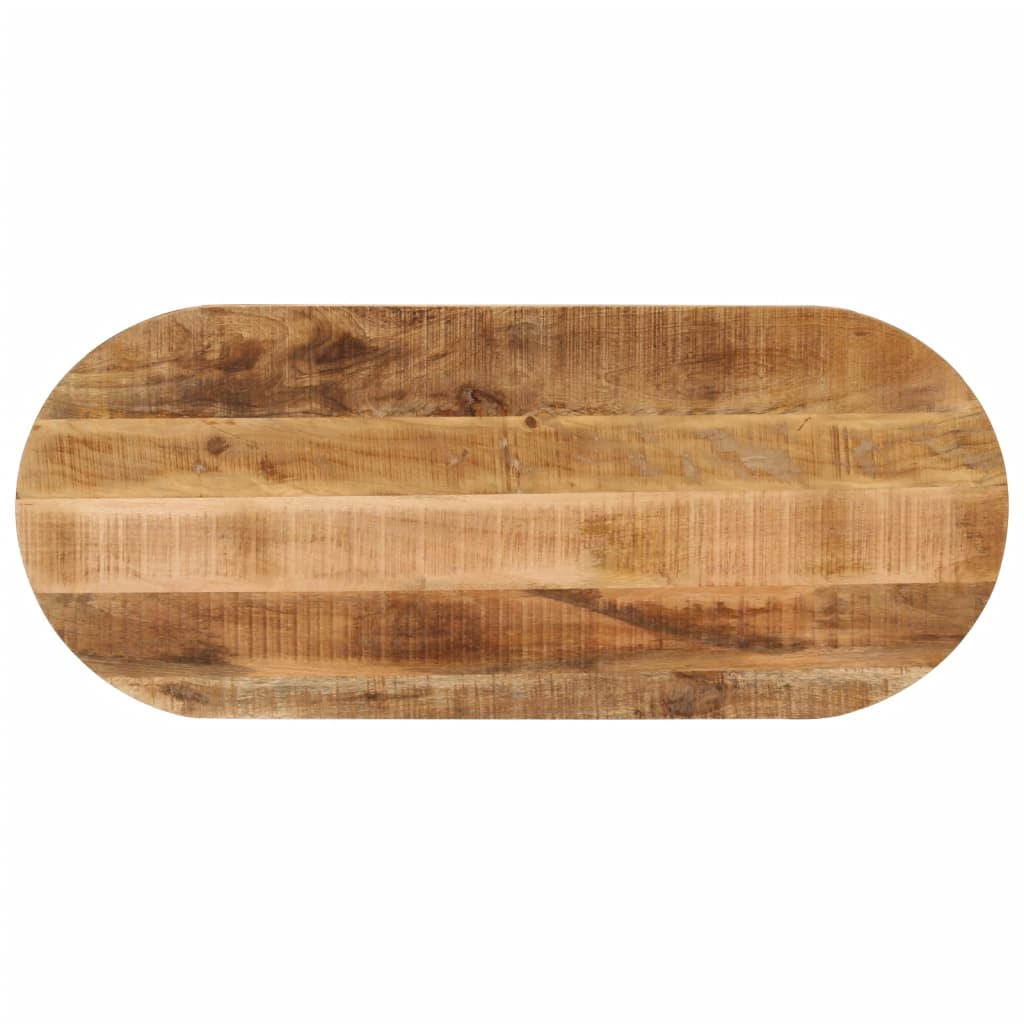Tischplatte 110x40x2,5 cm Oval Massivholz Mango