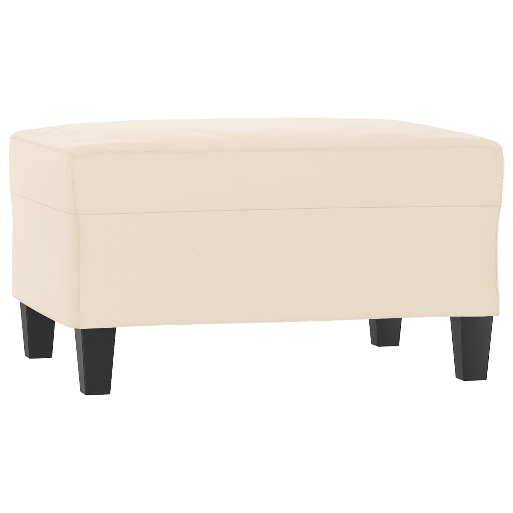 Fußhocker Taupe 60x50x41 cm Mikrofasergewebe