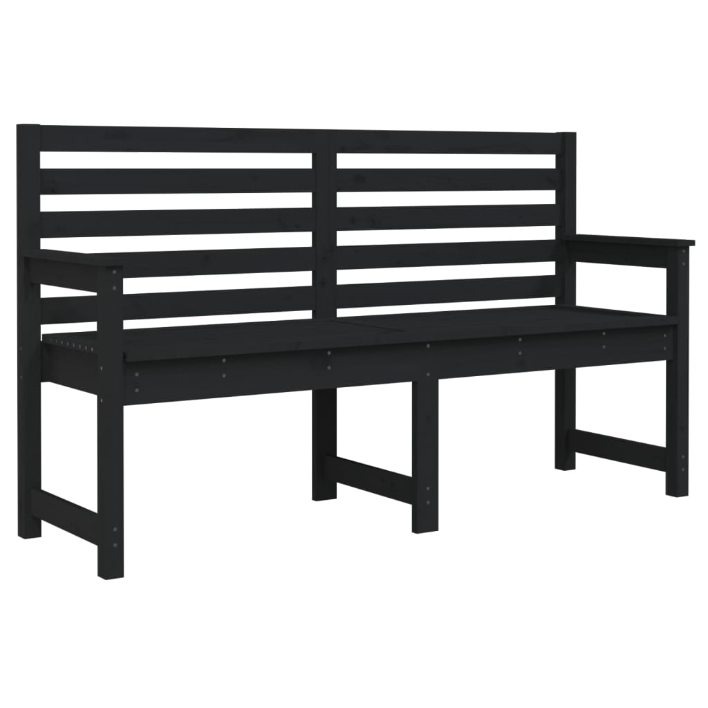 Gartenbank Grau 109x48x91,5 cm Massivholz Kiefer