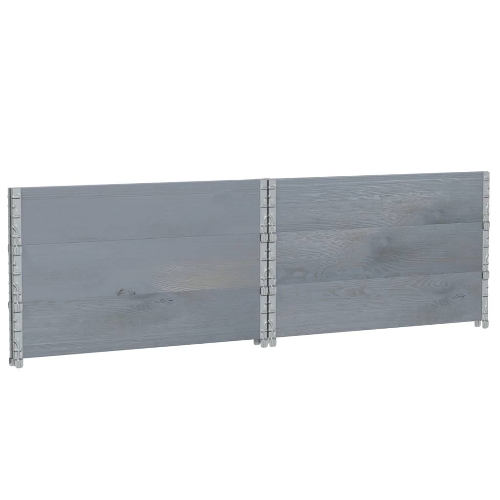 Pflanzkasten Grau 150x100 cm Massivholz Kiefer