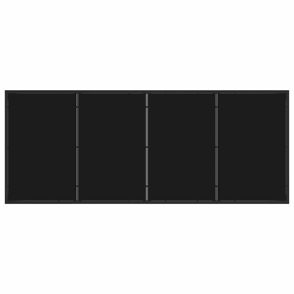 Garten Essgruppe 5 pcs Schwarz 140 x 70 x 73 cm