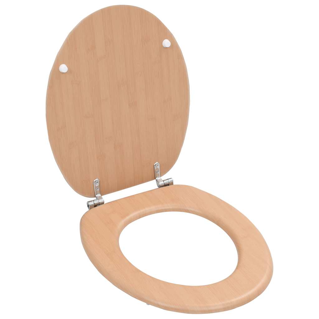 Toilettensitz MDF Deckel Schlichtes Design Weiß