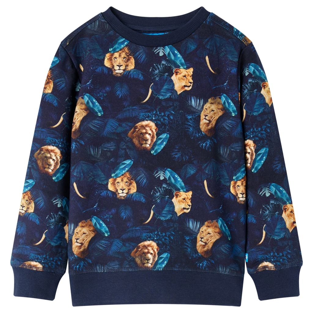 Kinder-Sweatshirt Marineblau 140