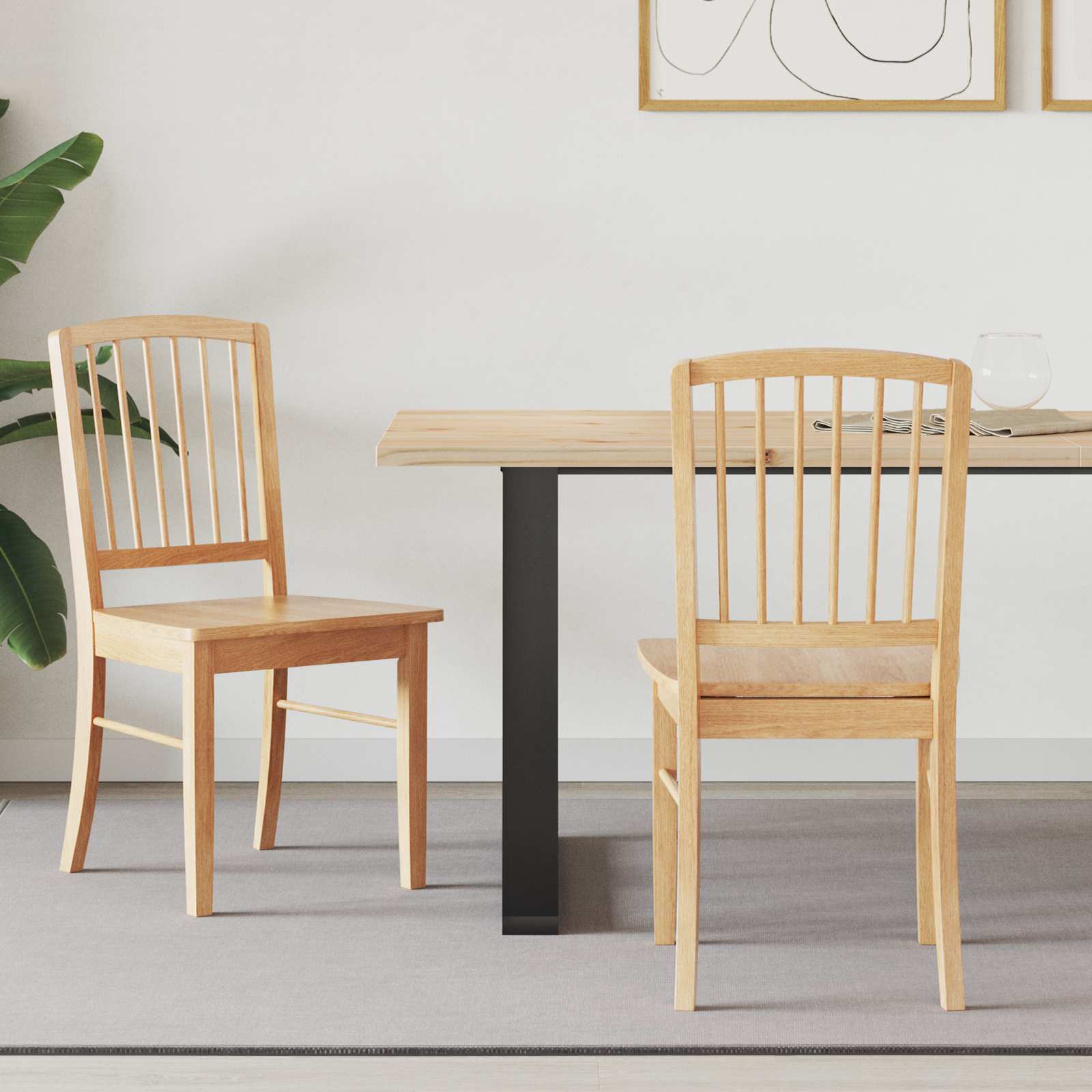 Esszimmerstühle 2 pcs Hellbraun 50 x 52,5 x 91 cm
