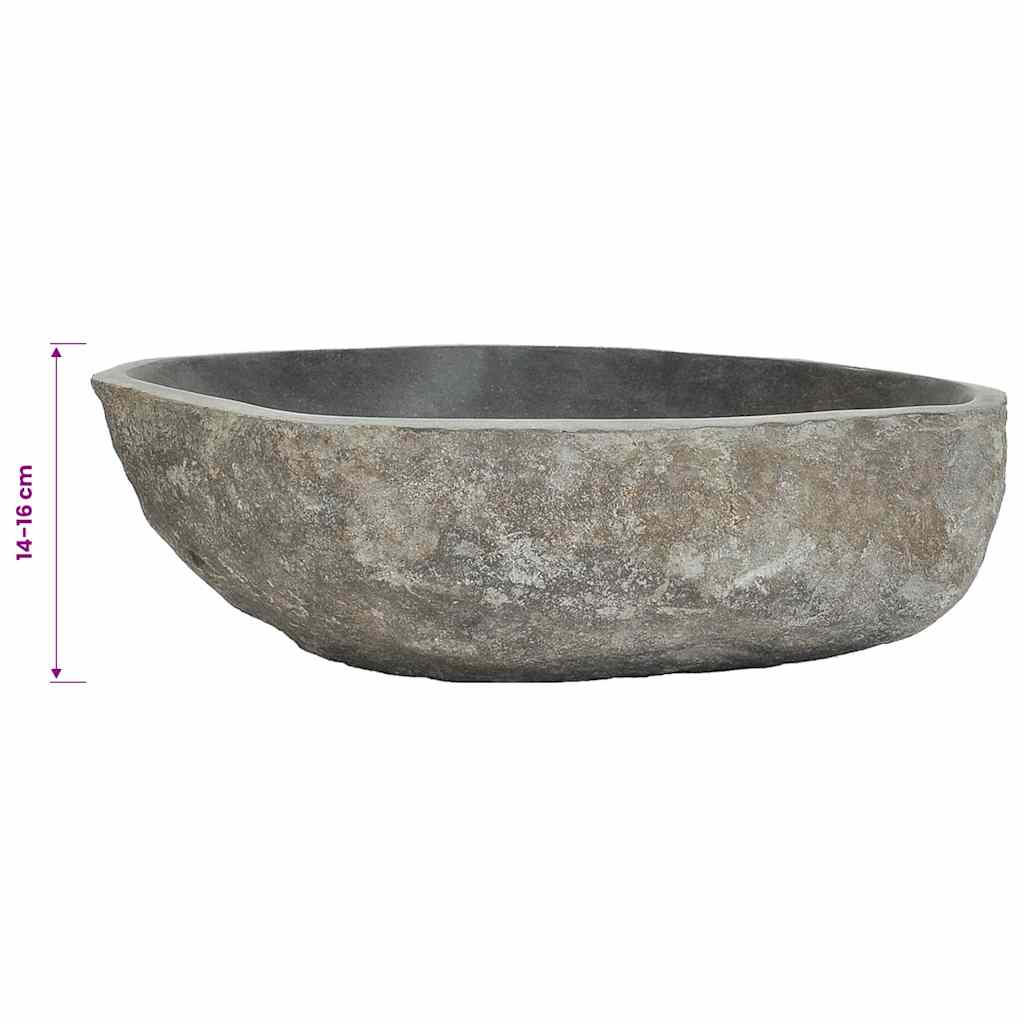 Waschbecken Flussstein Oval (29-38)x(24-31) cm