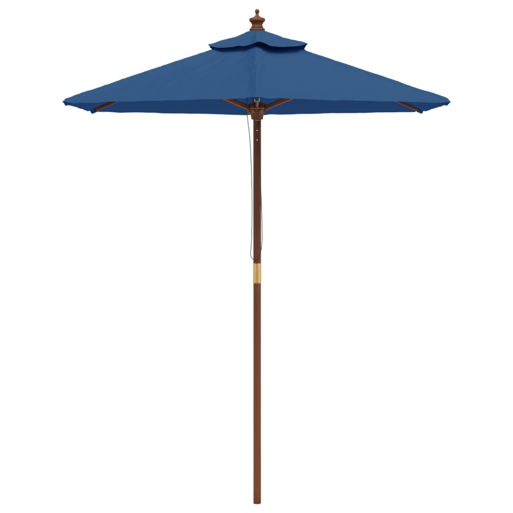 Sonnenschirm mit Holzmast Sandfarben 196x231 cm