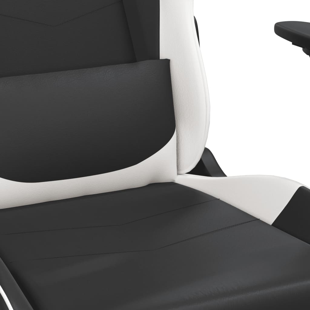 Gaming-Stuhl mit Massagefunktion Schwarz und Rot Kunstleder