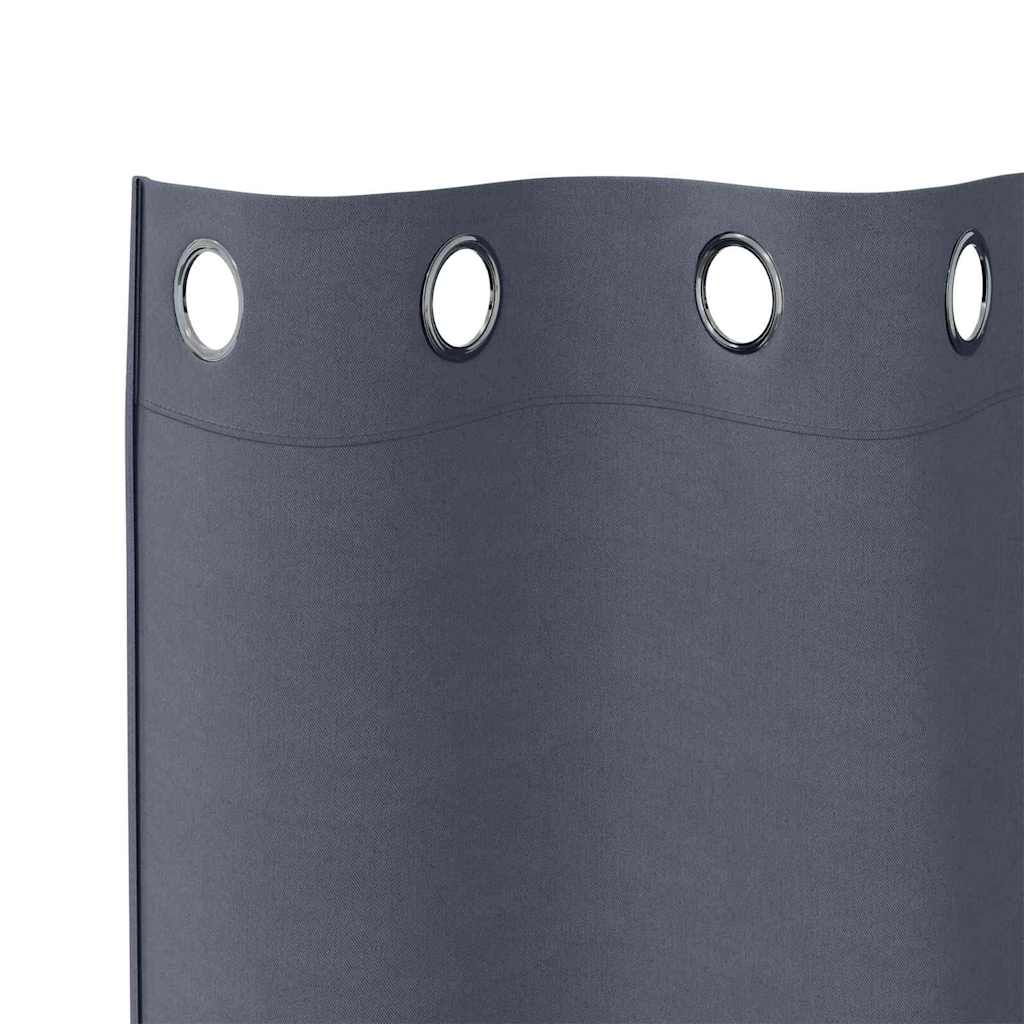 Verdunkelungs-Vorhänge mit Ringen 2 pcs Beige 140 x 140 cm