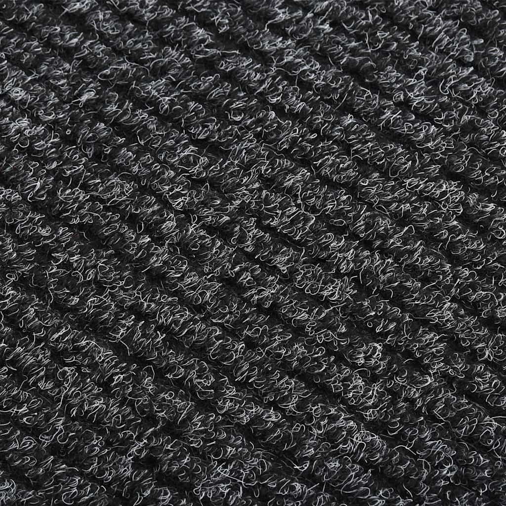 Teppichläufer Grau 80 x 150 cm Stoff