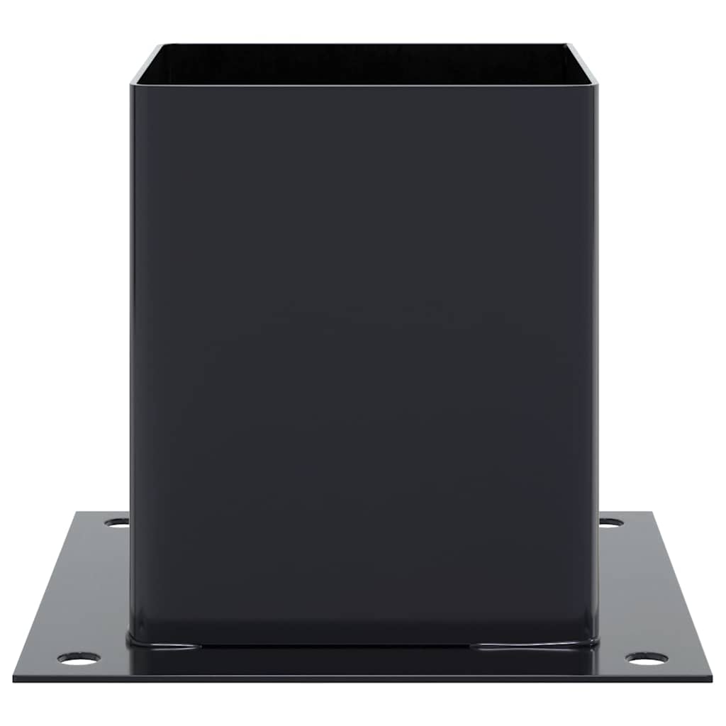 Pfostenträger Quadratisch 4Stk. Silber 46x46mm Verzinkter Stahl