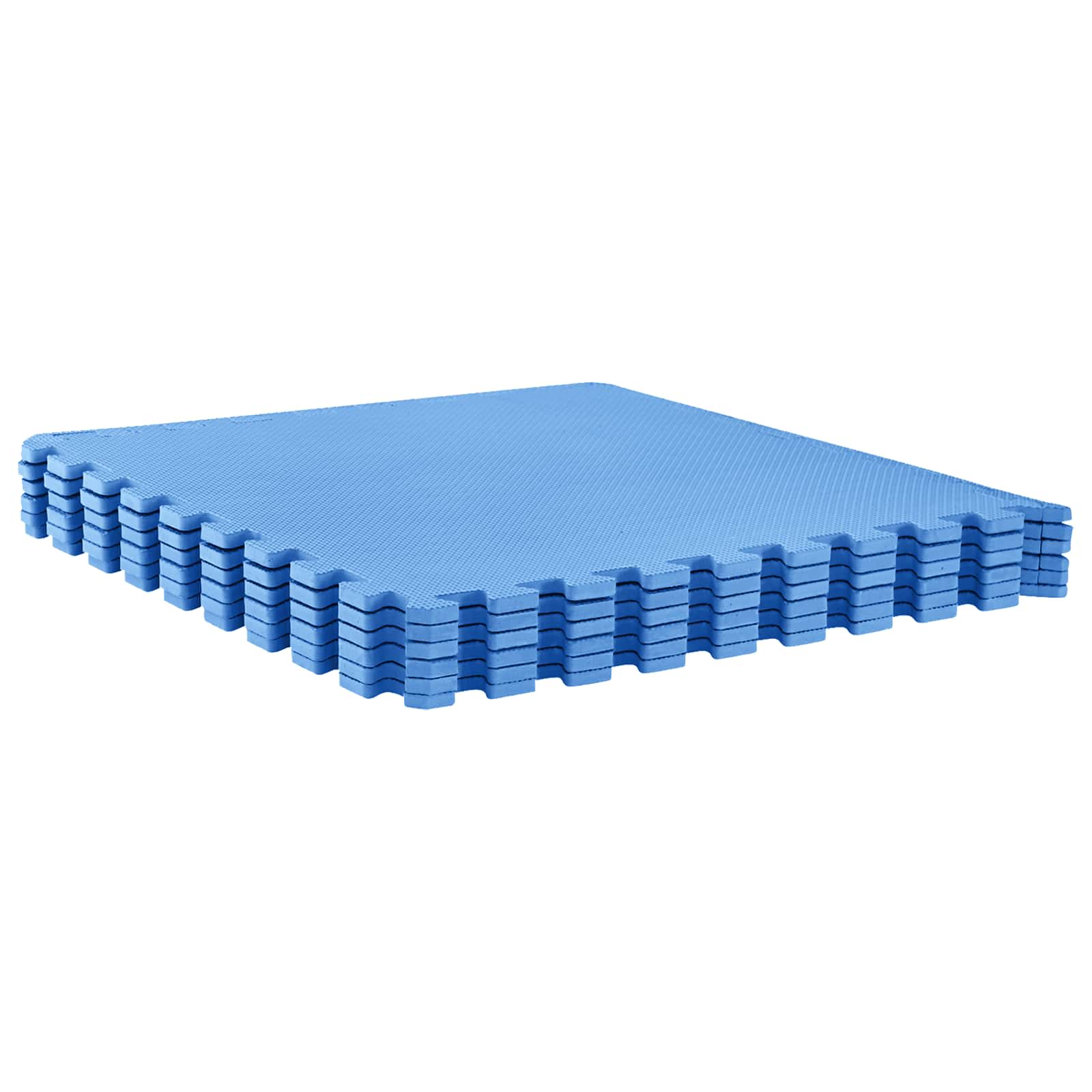 Pool Bodenteppich 6 pcs Schwarz 2,16 ㎡ EVA-Schaum