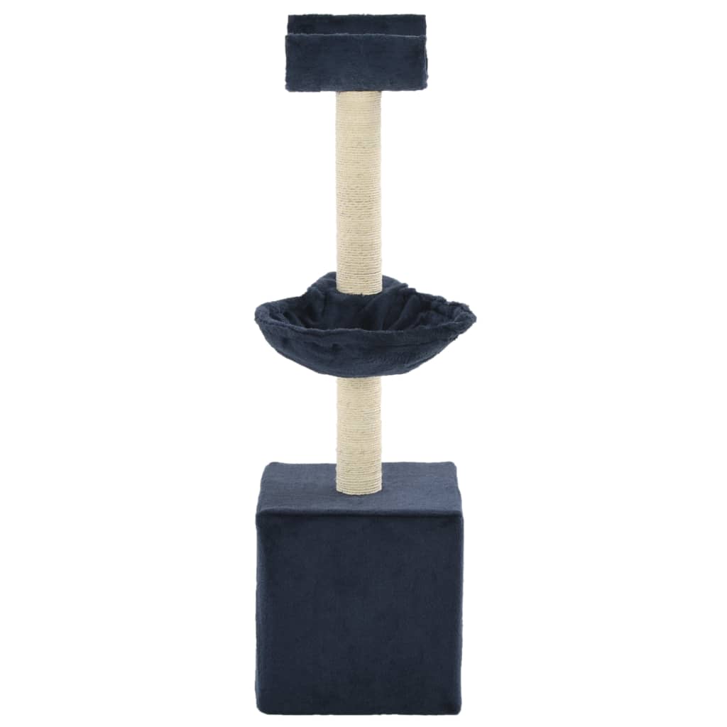 Katzen-Kratzbaum mit Sisal-Kratzsäulen 105 cm Grau