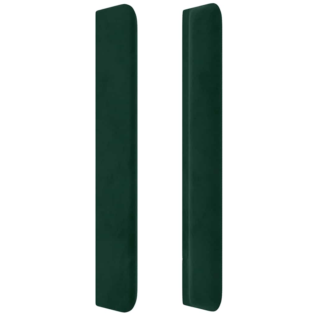 Kopfteil mit Ohren Dunkelblau 93x16x78/88 cm Samt