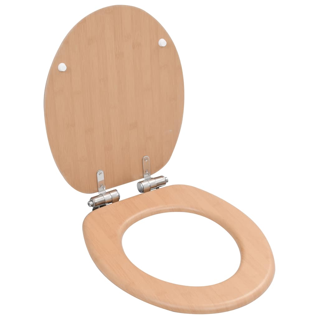 Toilettensitz MDF Deckel Schlichtes Design Weiß