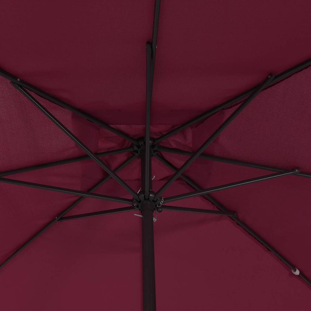 Garten-Sonnenschirm Sand 295 x 295 x 245 cm Polyester und Stahl