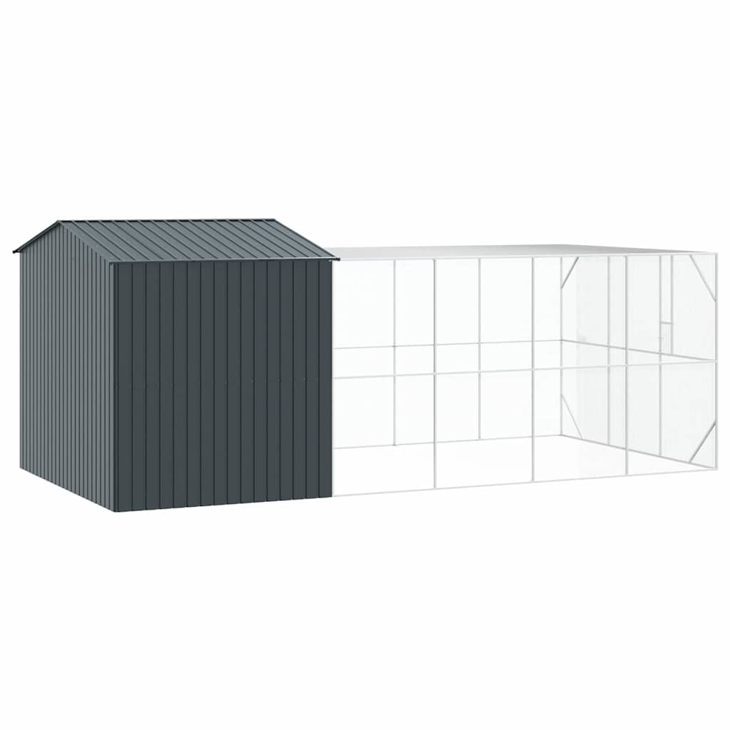 Vogelkäfig Anthrazit 416,5 x 103 x 142 cm Verzinkter Stahl