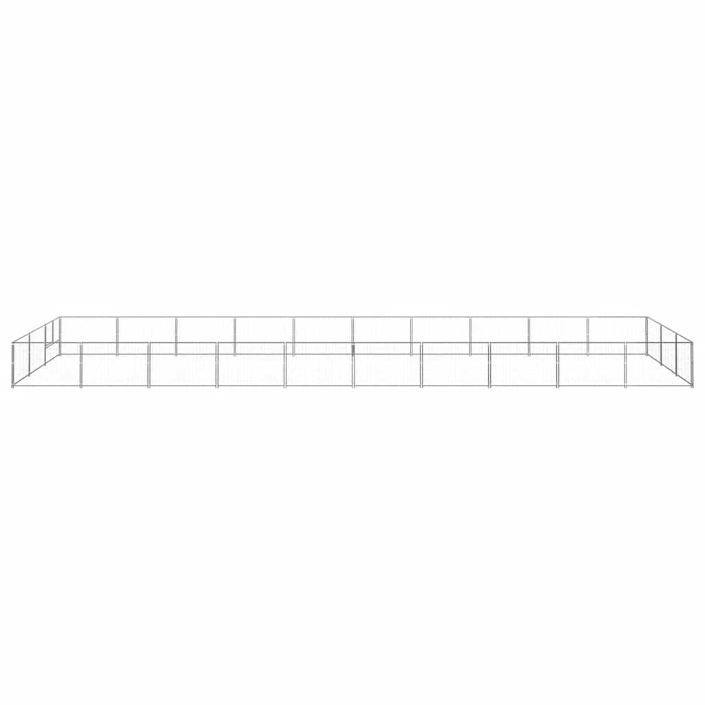 Hundezwinger Schwarz 4 m² Stahl