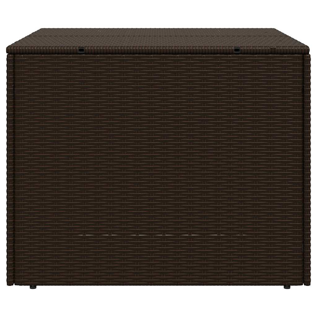 Gartentruhe Schwarz 283L Poly Rattan