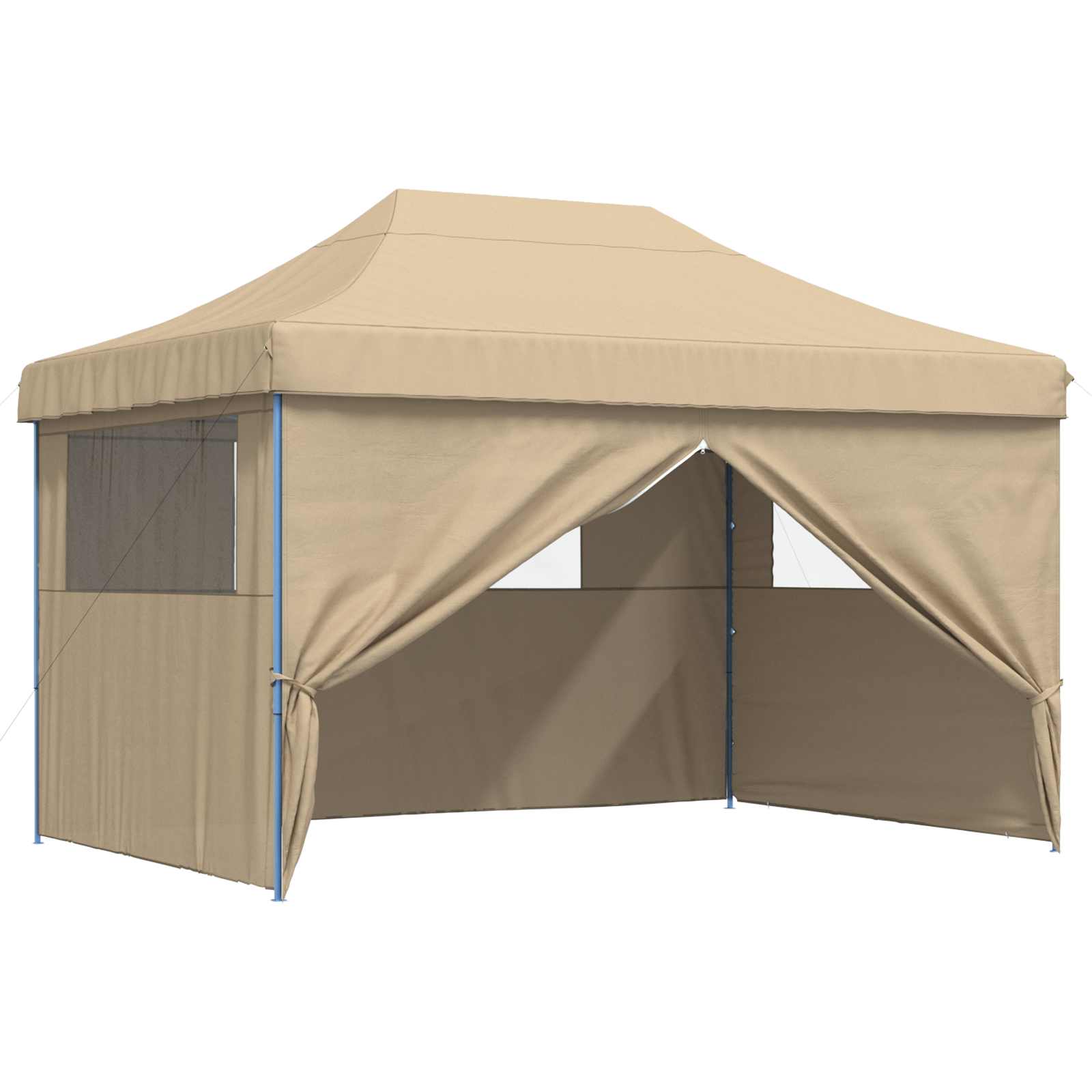 Partyzelt Faltbar Pop-Up Beige 410x279x315 cm