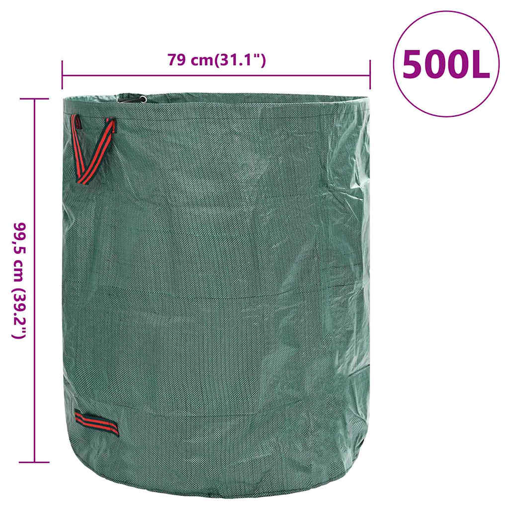 Gartenmüllsäcke 4 pcs Grün 66 x 66 x 83,5 cm Polypropylen