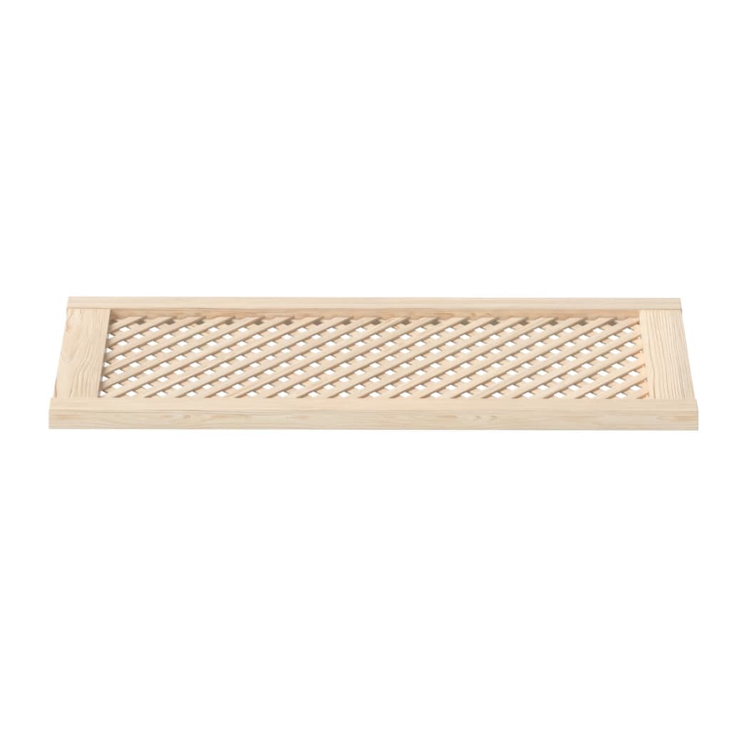 Schranktüren 2 Stk. Gitter-Design 39,5x39,5cm Massivholz Kiefer