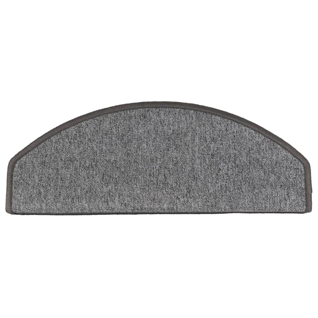 Stufenmatten 15 Stk. 56x17x3 cm Anthrazit Halbrund