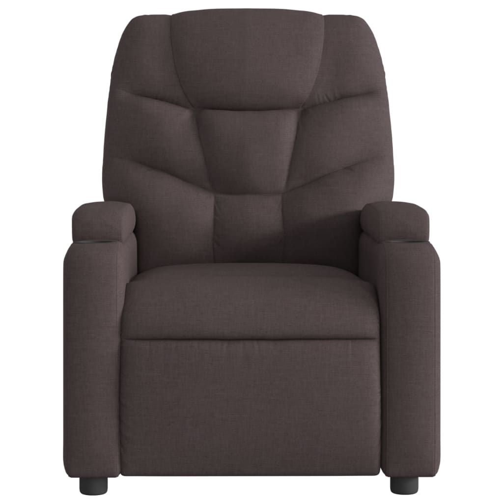 Relaxsessel Elektrisch Dunkelgrau Stoff