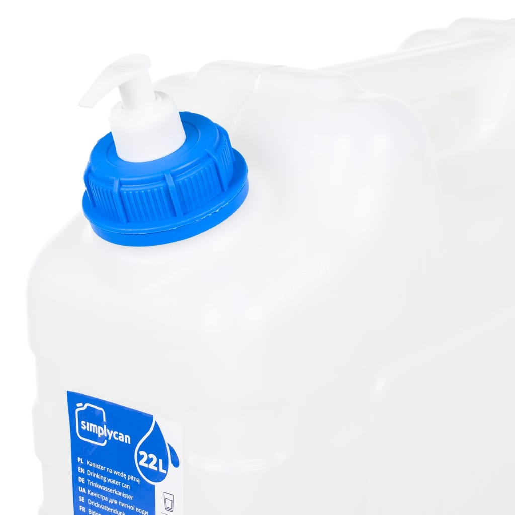 Wasserbehälter mit Hahn Transparent 10 L Kunststoff