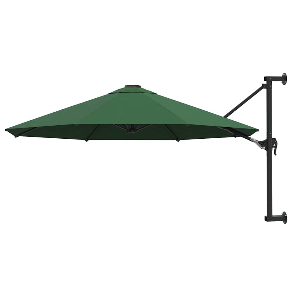 Sonnenschirm zur Wandmontage mit Metall-Mast 300 cm Sandweiß
