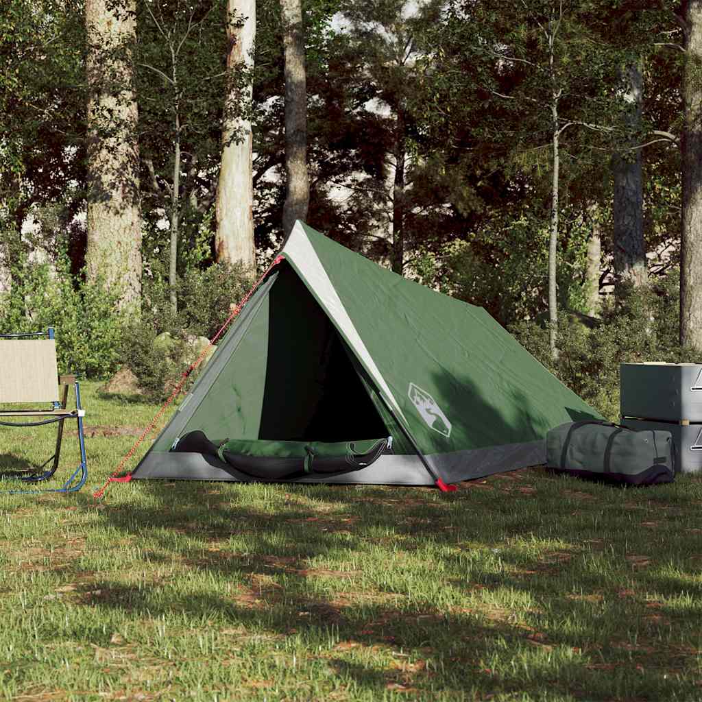 Campingzelt 2 Personen Olivgrün Wasserdicht