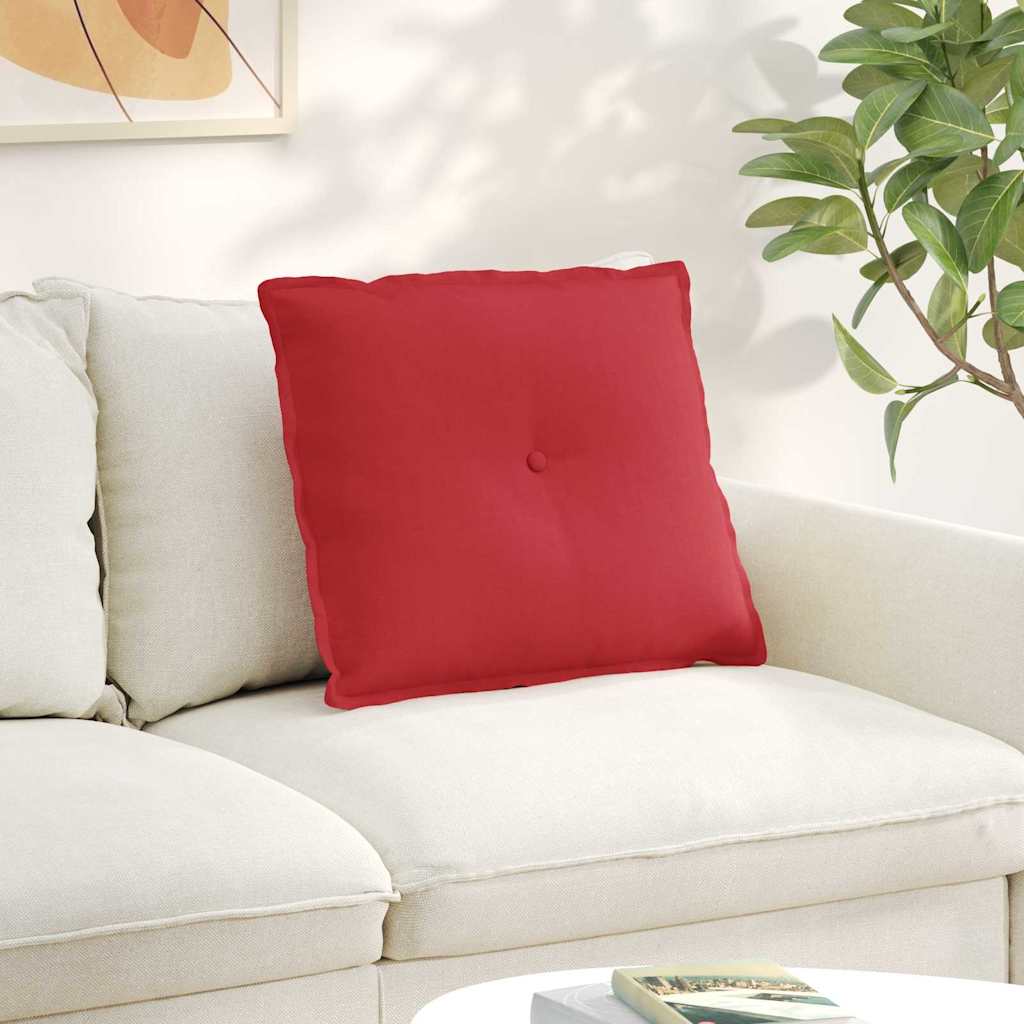 Rückenkissen Hellgrau 50 x 19 x 45 cm Stoff