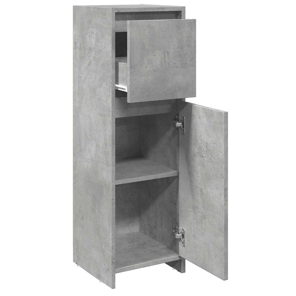 Badezimmerschrank Weiß 30x30x95 cm Holzwerkstoff