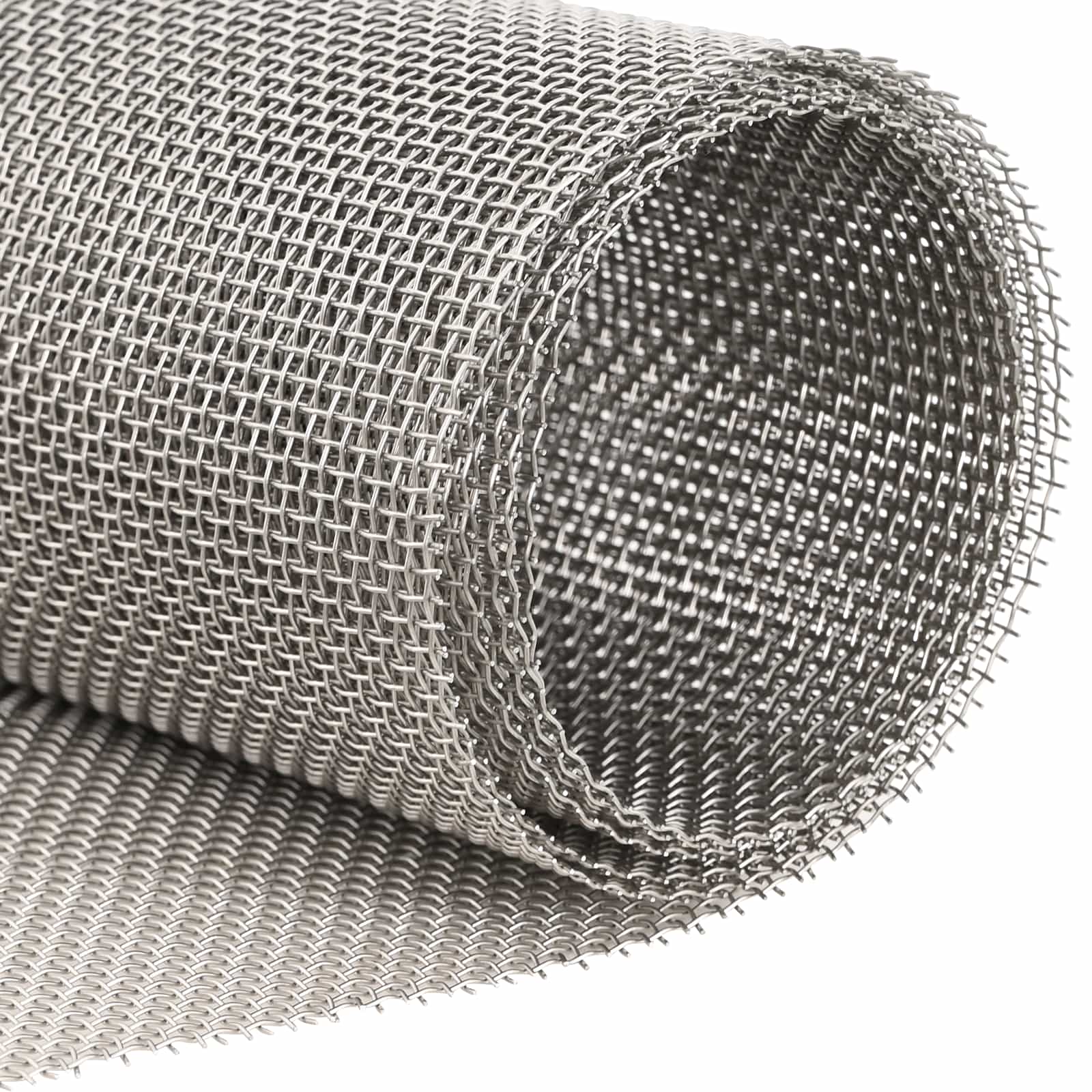 Mesh Bildschirm 20 x 500 cm 20 Mesh Edelstahl 201 Silber